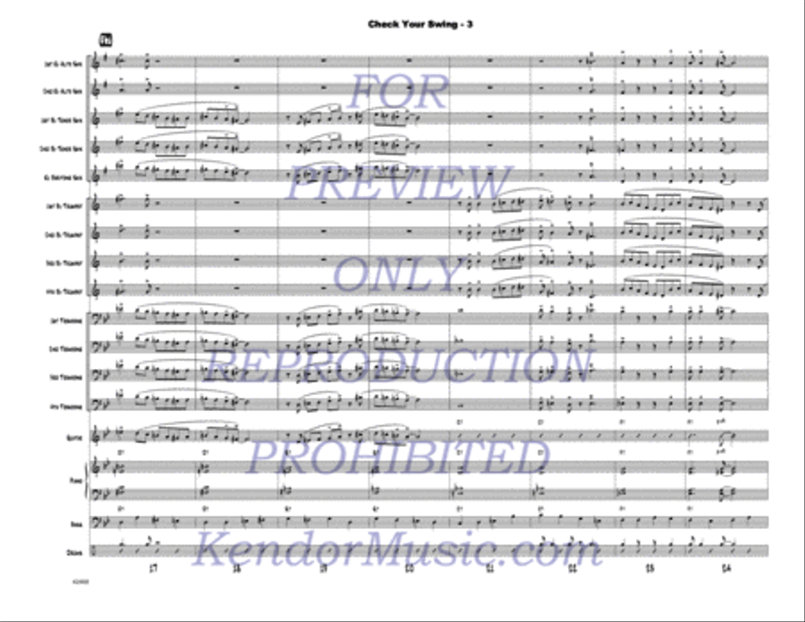 Check Your Swing Check Your Swing Jazz Ensemble scores gallery preview page 4