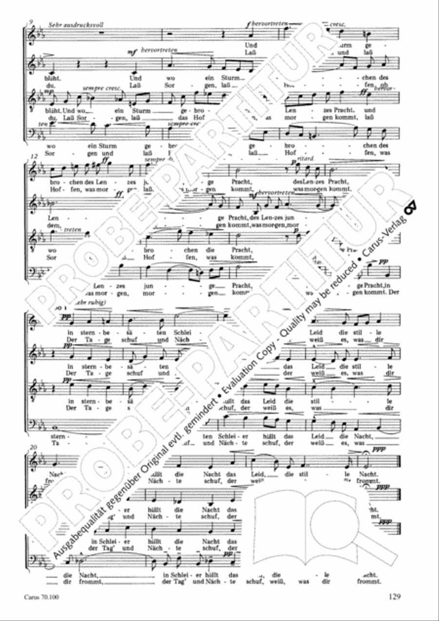 Geistliches Chorbuch der Romantik Choir scores gallery preview page 130