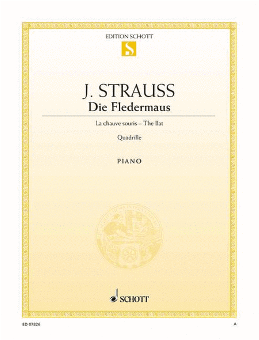 Fledermaus Quadrille Piano Solo scores gallery preview page 1