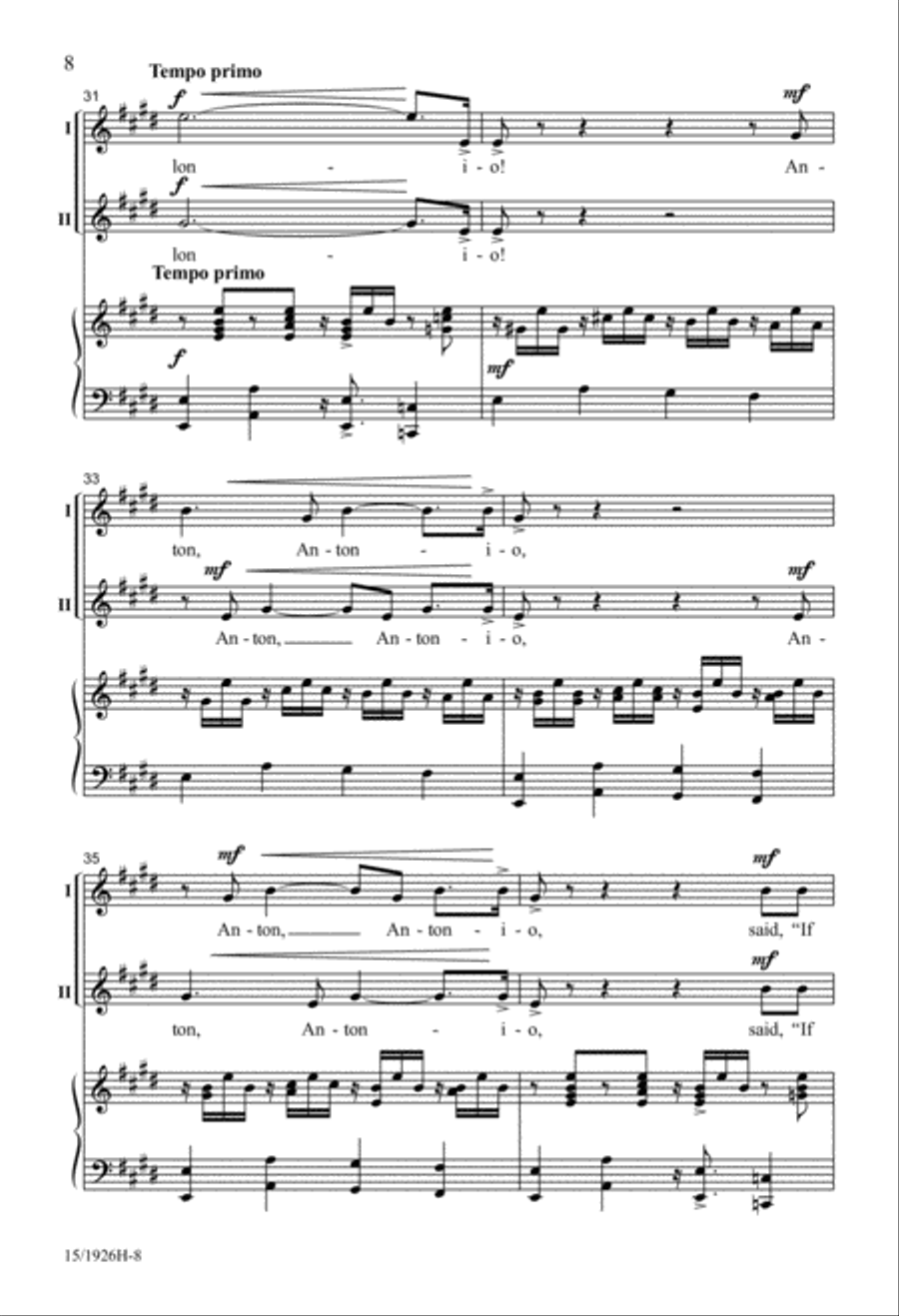 Antonio 2-Part scores gallery preview page 8