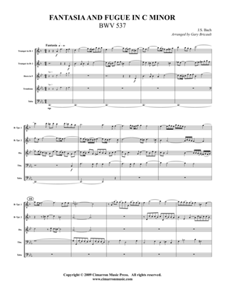 Fantasia and Fugue in C Minor, BWV 567