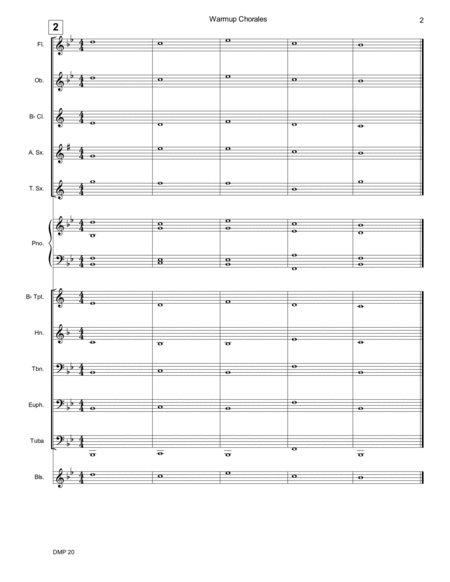 Warmup Chorales for Beginning Concert Band