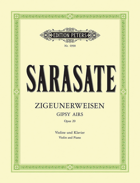 Zigeunerweisen (Gypsy Airs) Op. 20 (Ed. for Violin and Piano by the Composer)