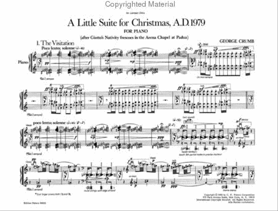 Little Suite for Christmas, A.D. 1979 Piano Solo scores gallery preview page 2