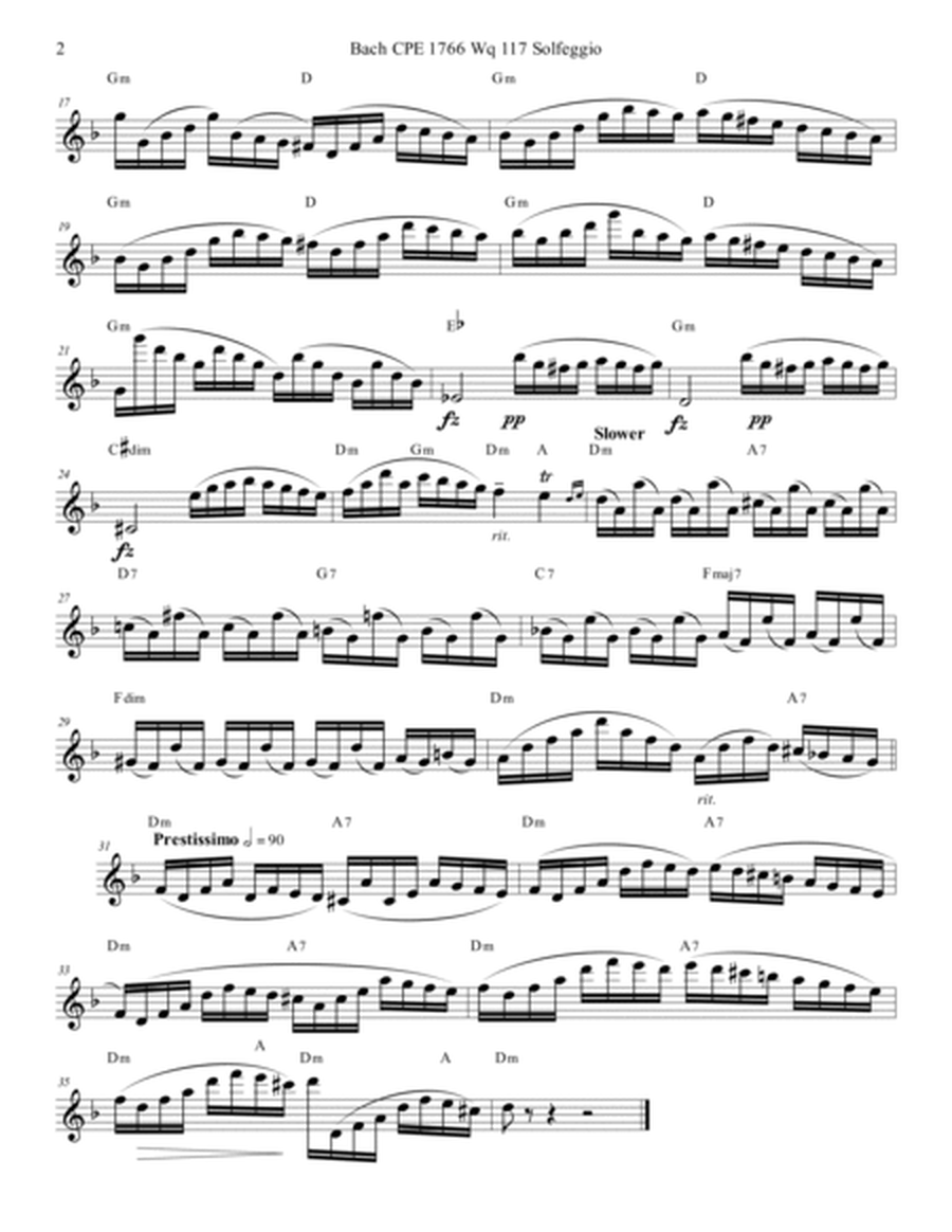 Bach CPE Solfeggio for Flute Solo