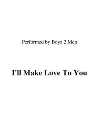 Book cover for I'll Make Love To You