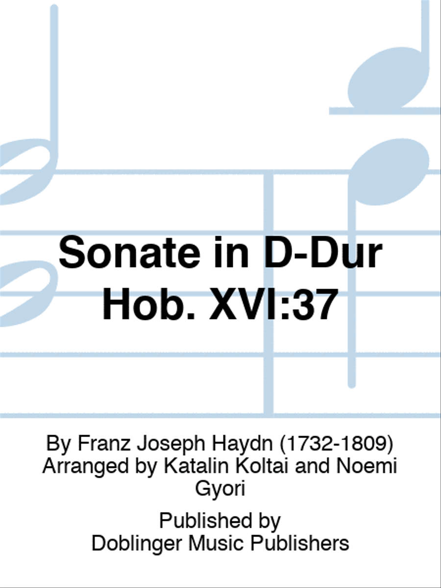Sonate in D-Dur Hob. XVI:37 Flute scores gallery preview page 1