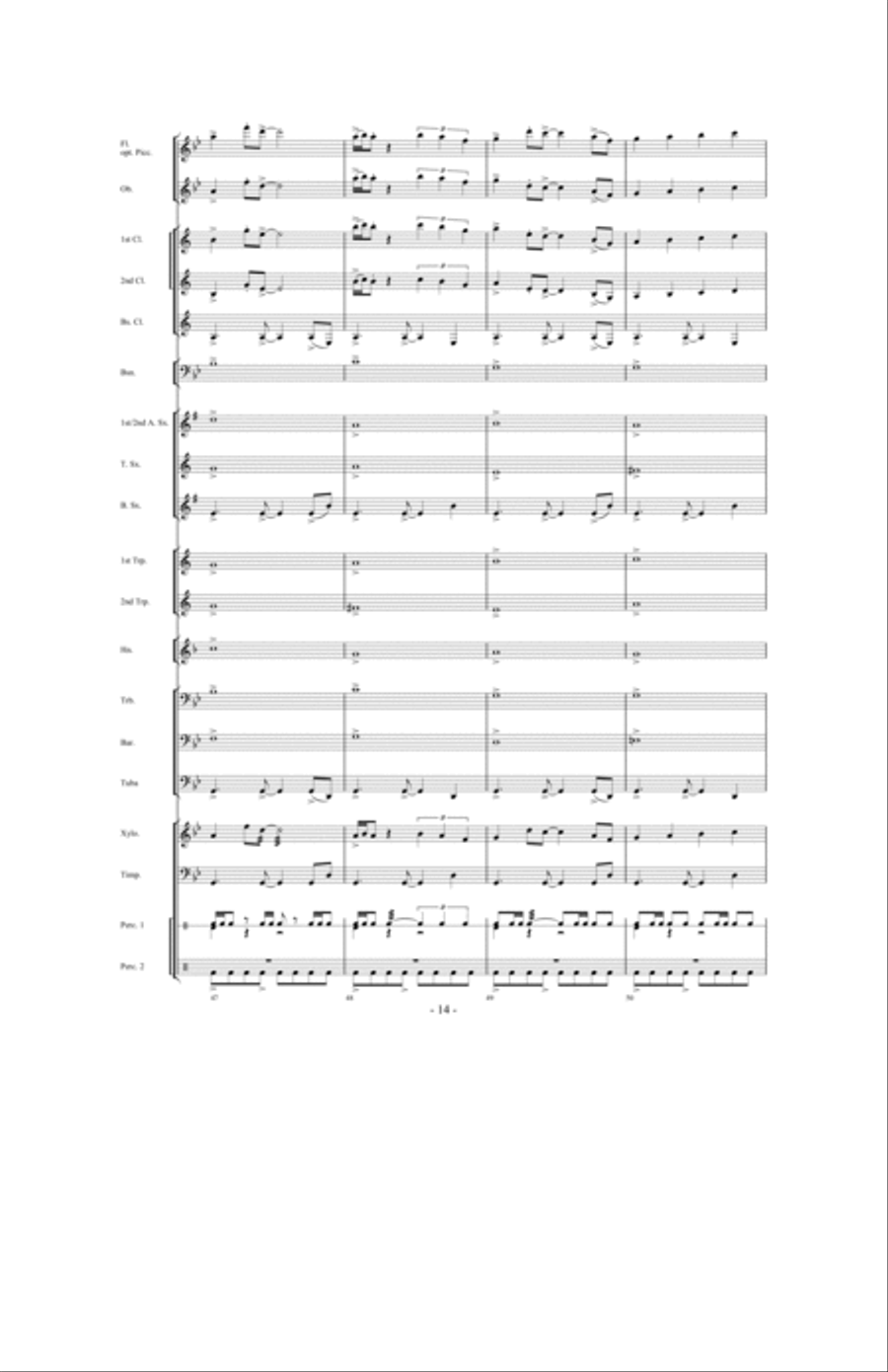 Tailspin! Tailspin! Concert Band scores gallery preview page 13