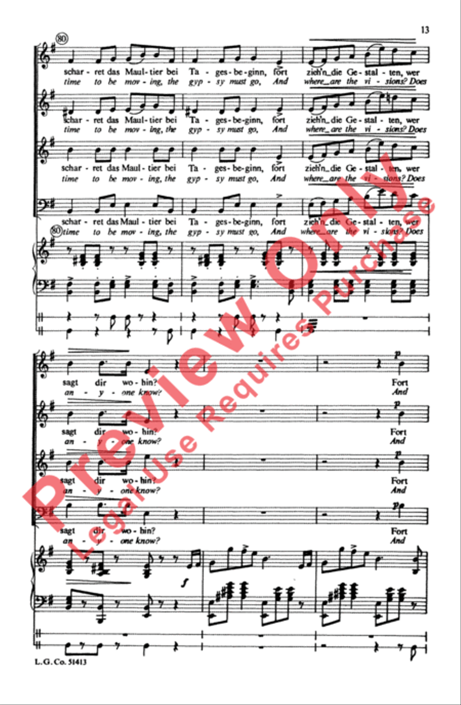 Zigeunerleben Zigeunerleben Choir scores gallery preview page 28