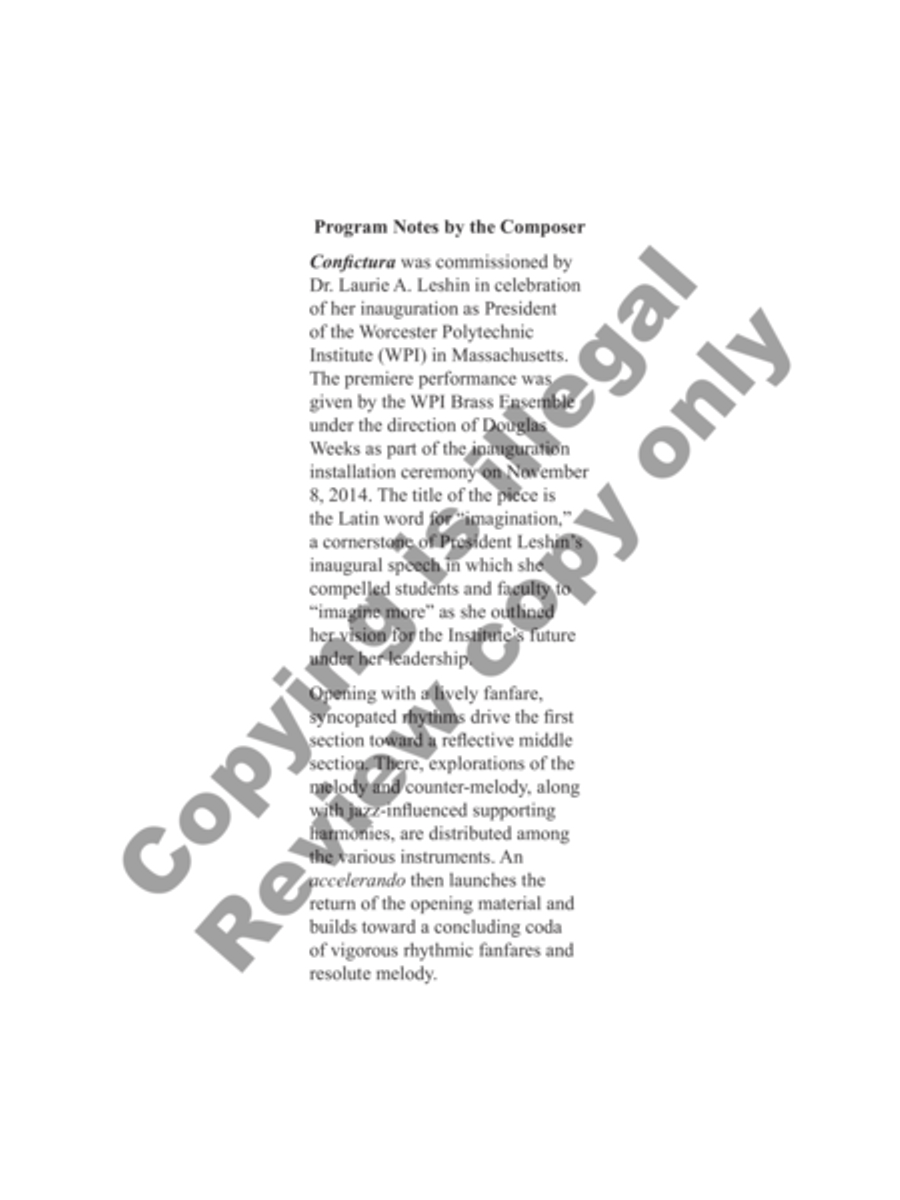 Confictura Brass Ensemble scores gallery preview page 8