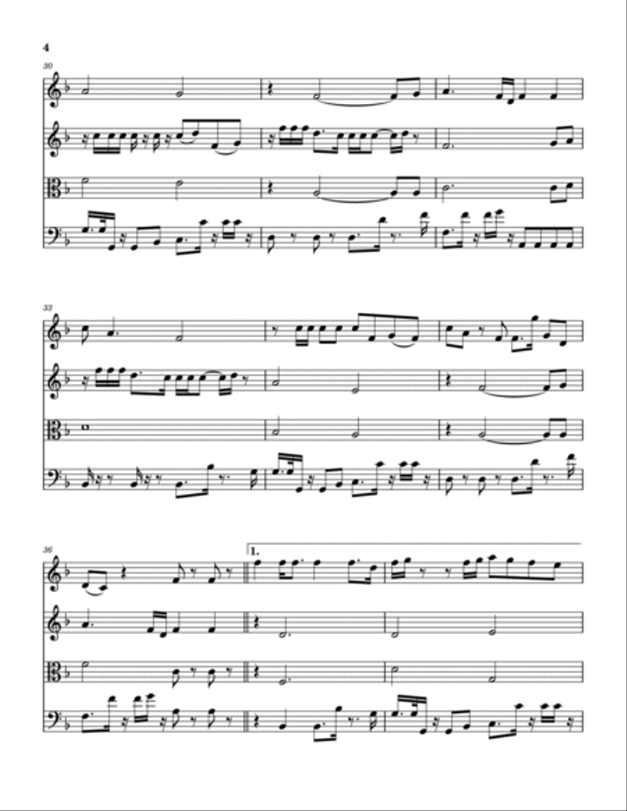 Good Feelings String Quartet scores gallery preview page 5