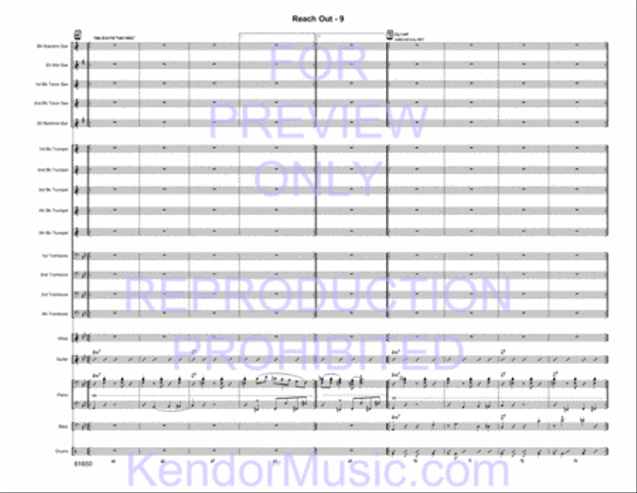 Reach Out Reach Out Jazz Ensemble scores gallery preview page 11