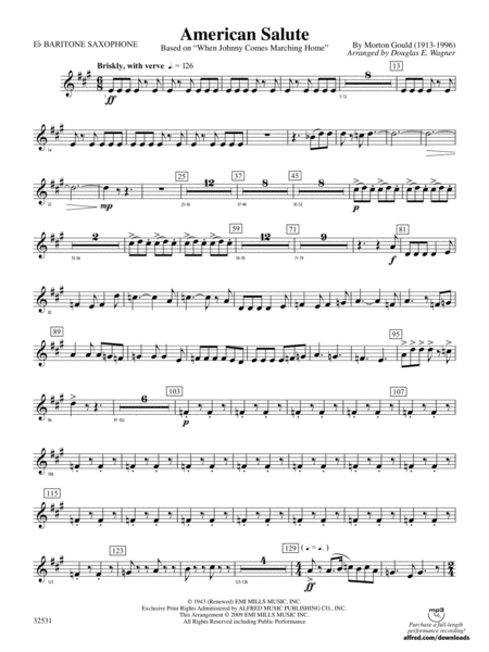 American Salute: E-flat Baritone Saxophone
