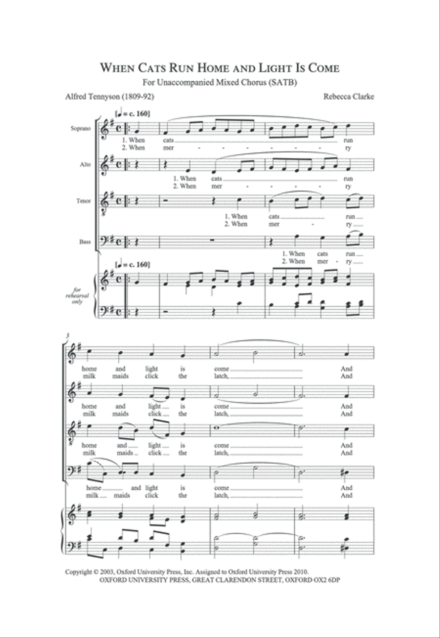 When cats run home and light is come 4-Part scores gallery preview page 3