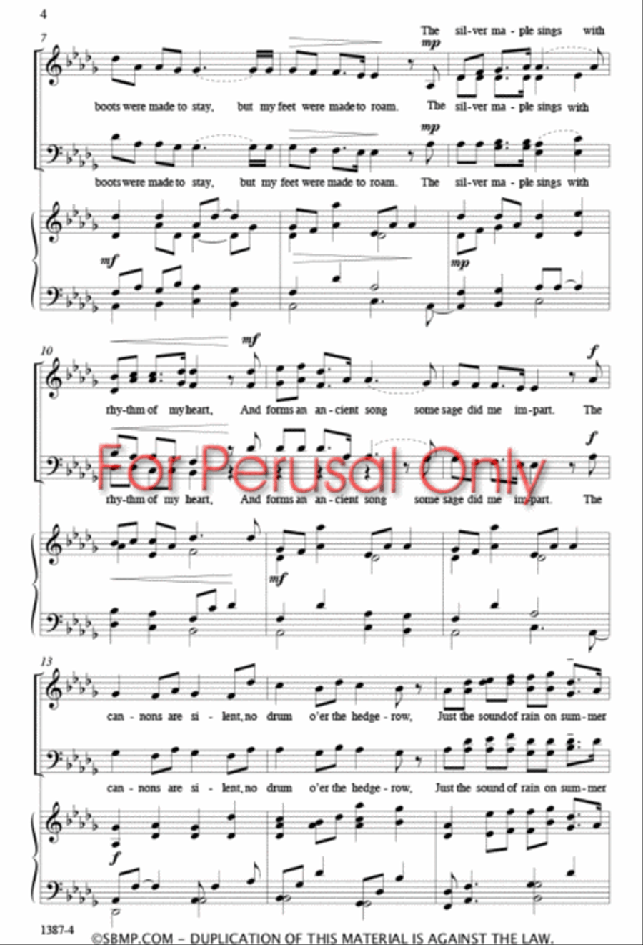 Dance for Love Dance for Love 4-Part scores gallery preview page 3