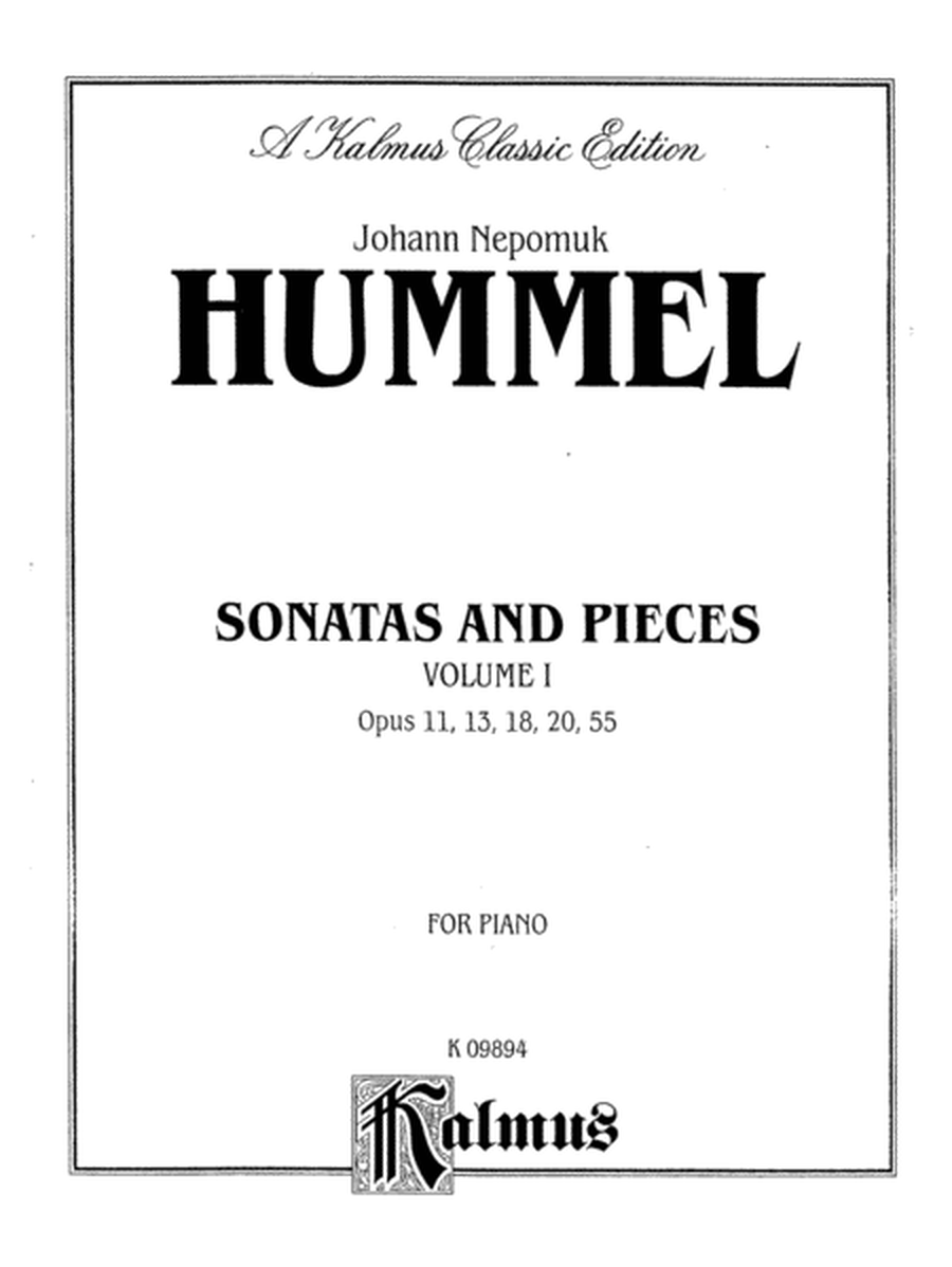 Sonatas and Pieces, Volume 1