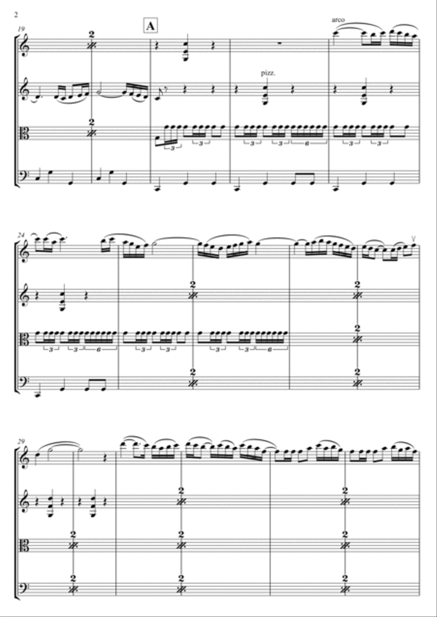 Bolero String Quartet scores gallery preview page 3