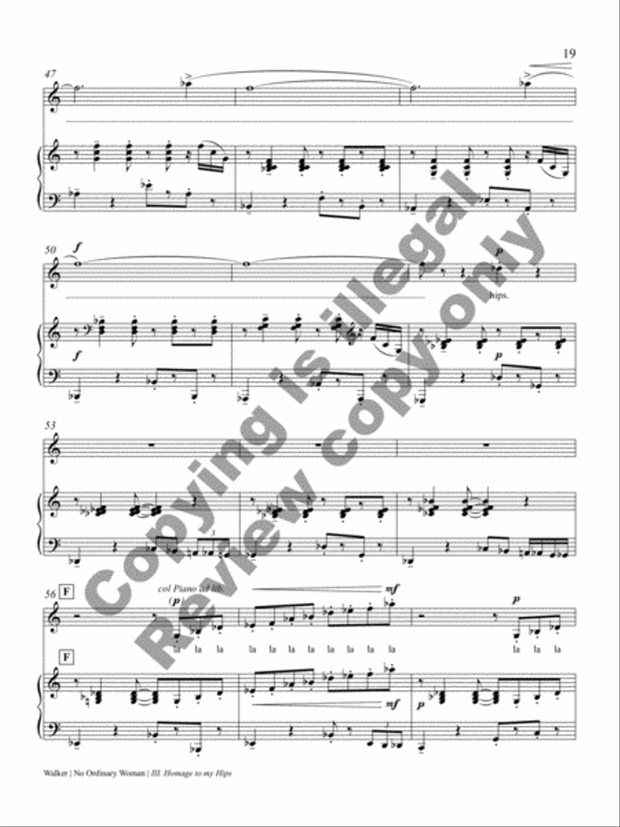 No Ordinary Woman! Soprano Voice scores gallery preview page 35