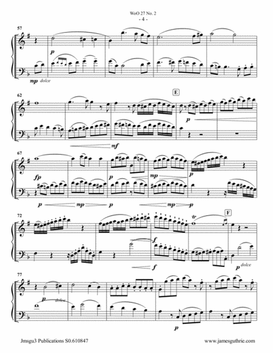 Beethoven: Duet WoO 27 No. 2 for Tenor Sax & Bassoon image number null
