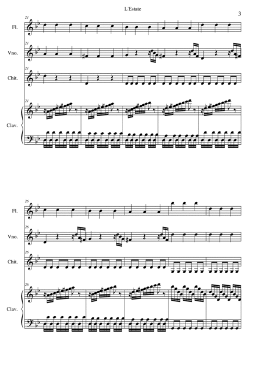 L'Estate Small Ensemble scores gallery preview page 3