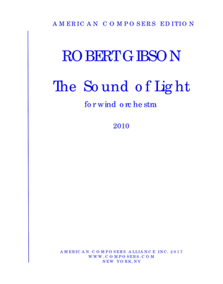 Book cover for [GibsonR] The Sound of Light