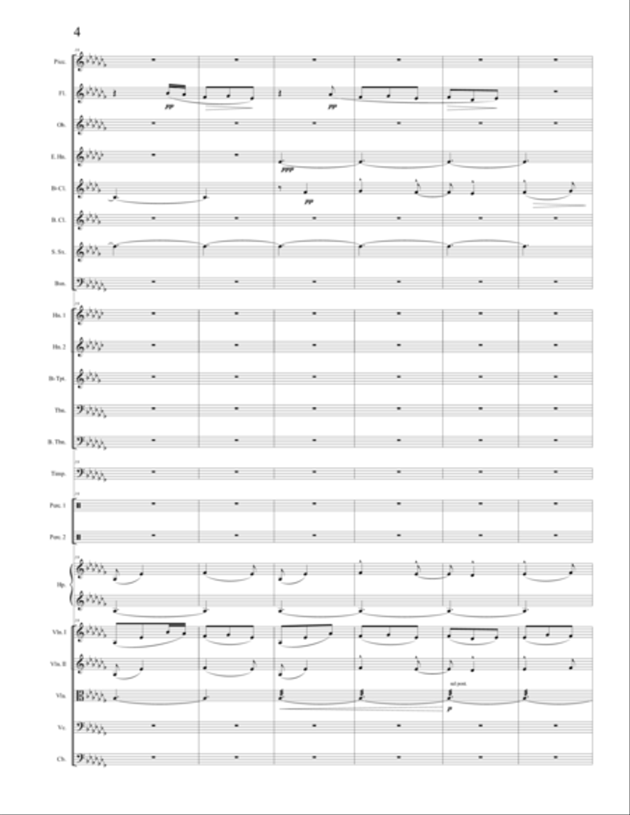 Albeniz/Leytush – “La Vega”, (The Alhambra) Full Orchestra scores gallery preview page 4
