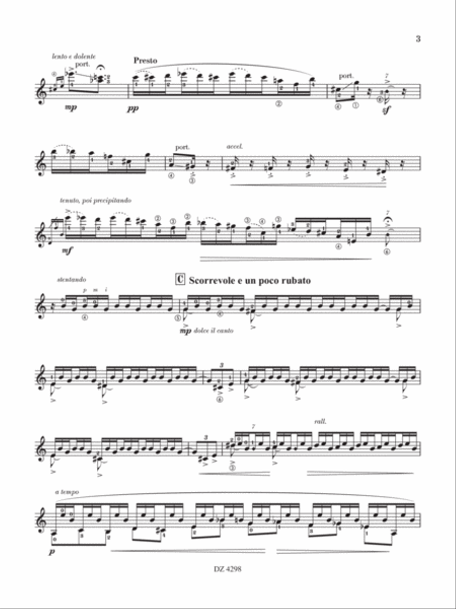Monologo Classical Guitar scores gallery preview page 3