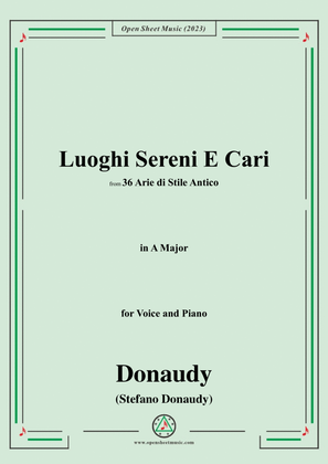 Donaudy-Luoghi Sereni E Cari,in A Major