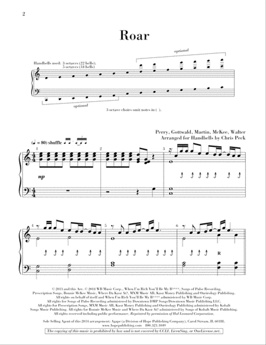 Roar 5-Octaves scores gallery preview page 3