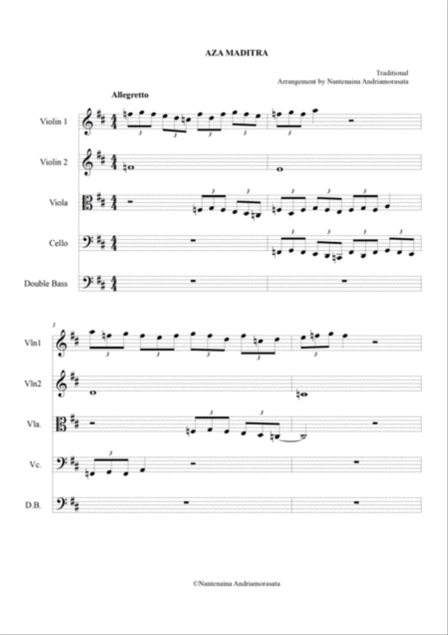 AZA MADITRA String Quartet scores gallery preview page 2