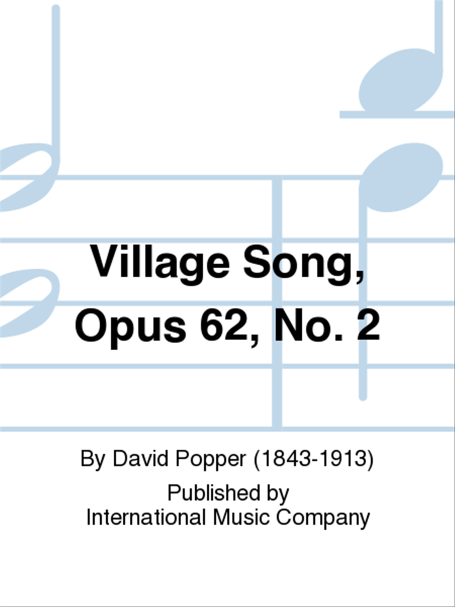Village Song, Opus 62, No. 2 Piano Accompaniment scores gallery preview page 1