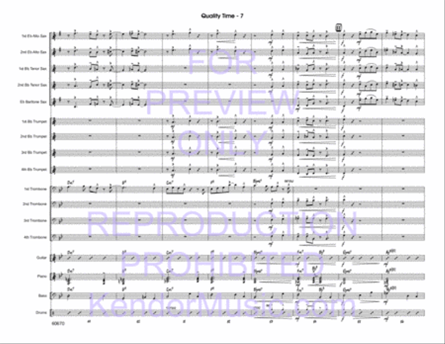 Quality Time Jazz Ensemble scores gallery preview page 8