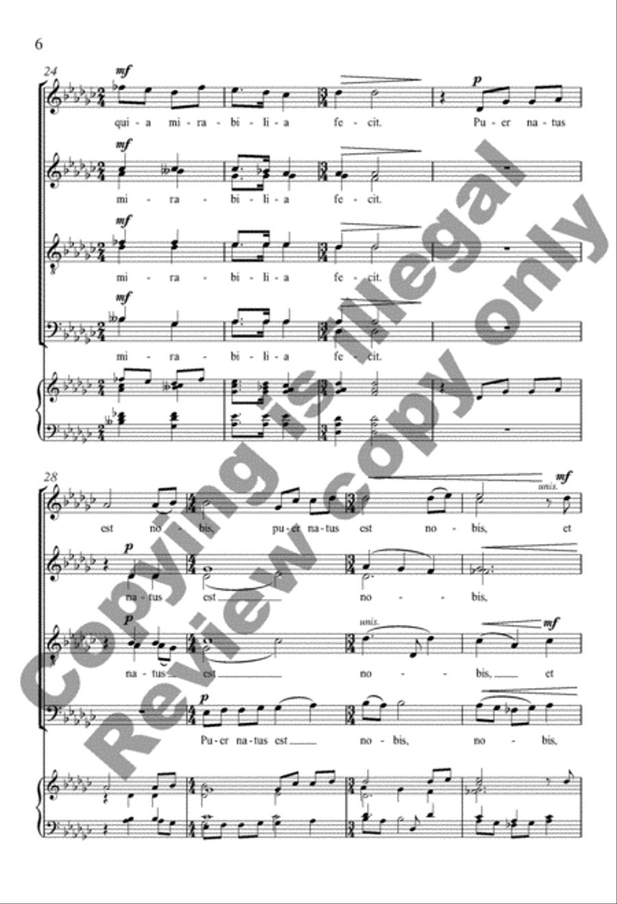 Puer natus est nobis Puer natus est nobis Divisi scores gallery preview page 17