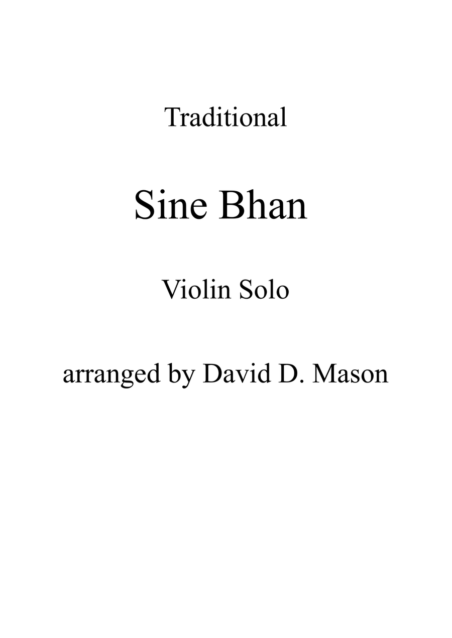 Sine Bhan Sine Bhan Violin Solo scores gallery preview page 1