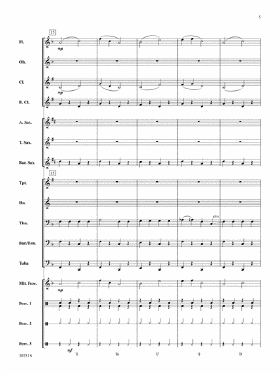 Dem Bones: Score Concert Band scores gallery preview page 5
