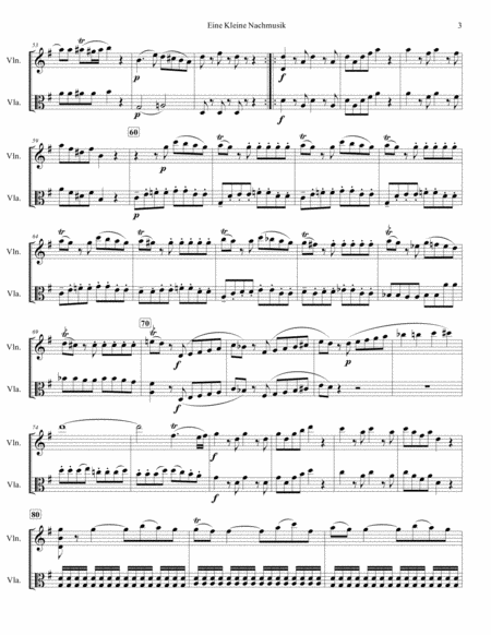 Wolfgang Amadeus Mozart - "Eine kleine Nachtmusik" (1st mvt Allegro) for string duo