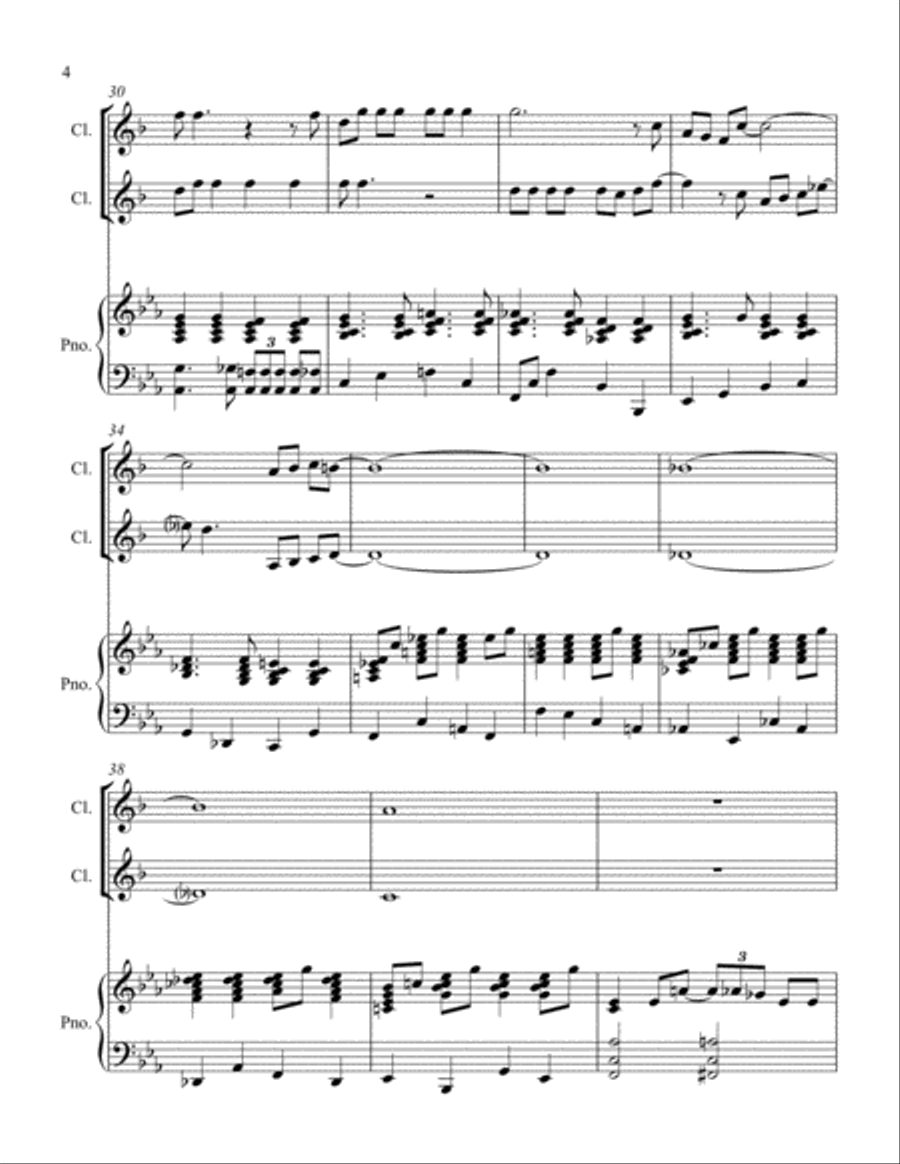 Baby, It's Cold Outside Woodwind Duet scores gallery preview page 4