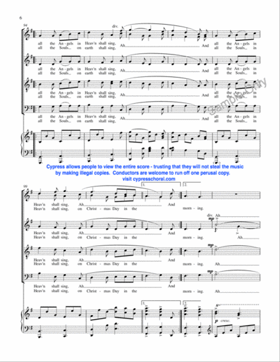 I Saw Three Ships I Saw Three Ships 4-Part scores gallery preview page 7