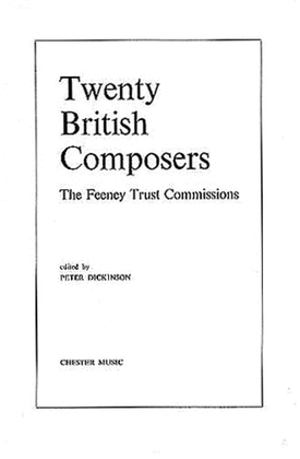 Book cover for Peter Dickinson: 20 British Composers (The Feeny Trust Commissions)