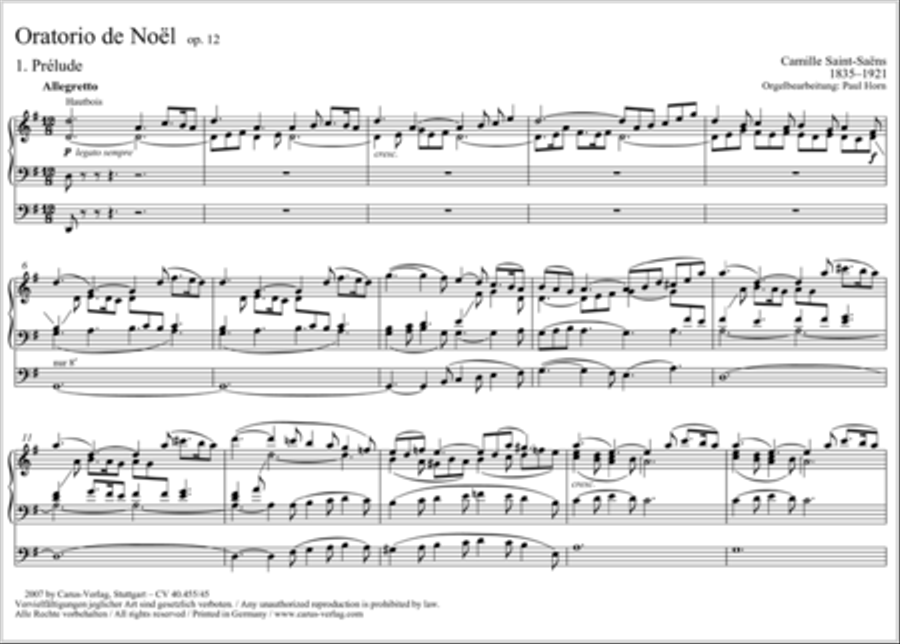 Oratorio de Noel (Weihnachtsoratorium) 4-Part scores gallery preview page 50
