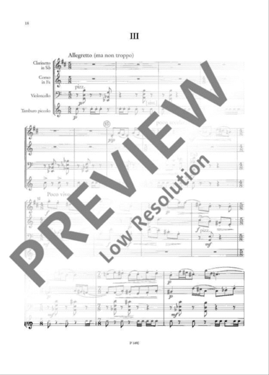 Quartet Clarinet scores gallery preview page 19