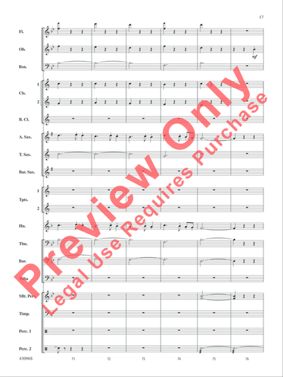 Danse des Ghazies (from The Ballet Suite, Opus 50a) Concert Band scores gallery preview page 18