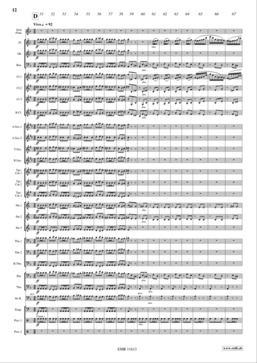 Carmen Fantasy Concert Band scores gallery preview page 13