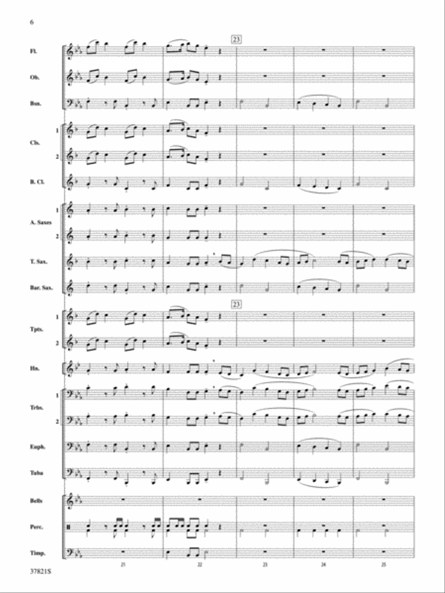 Blalock Canyon March: Score Concert Band scores gallery preview page 6