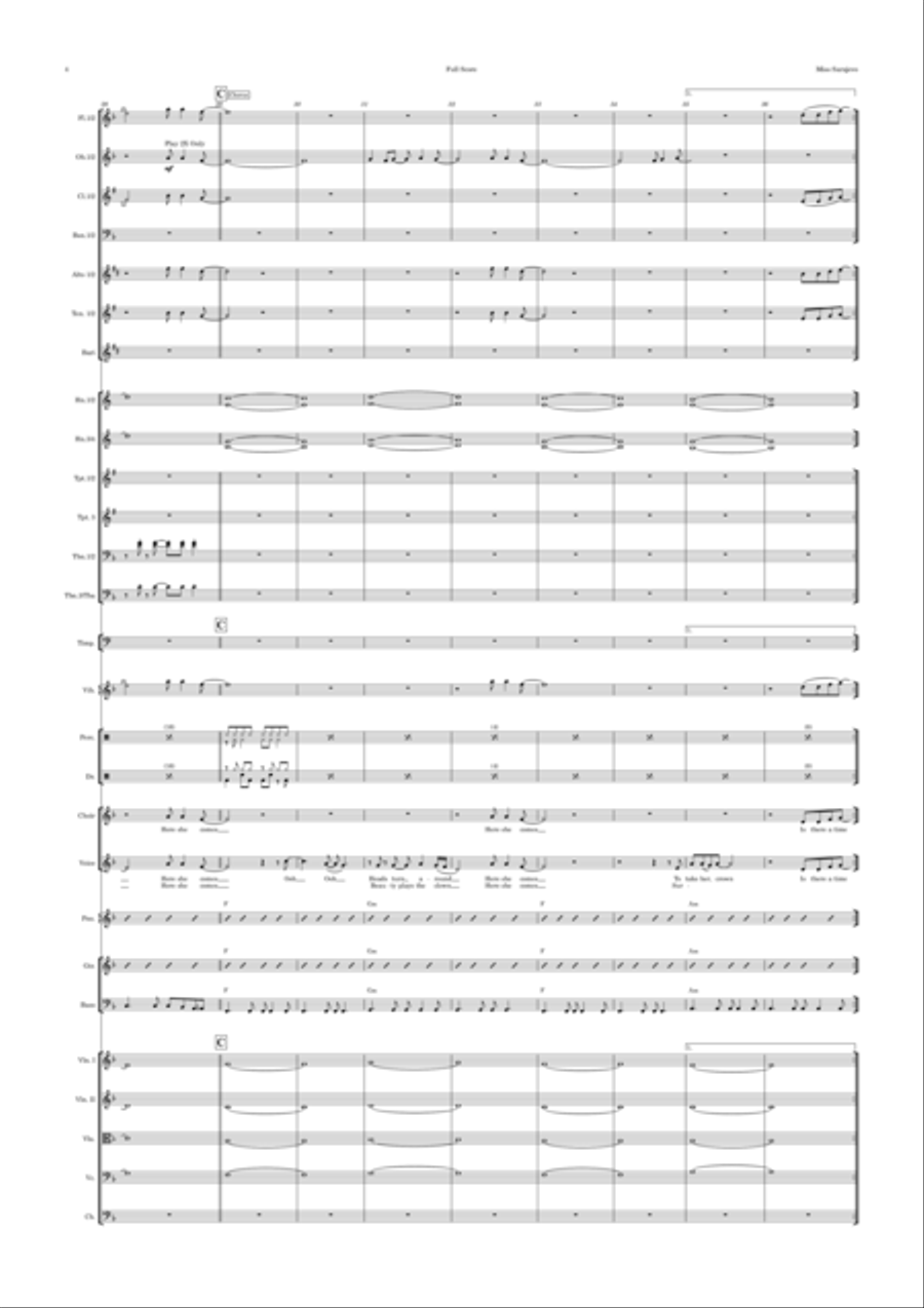 Miss Sarajevo Full Orchestra scores gallery preview page 4