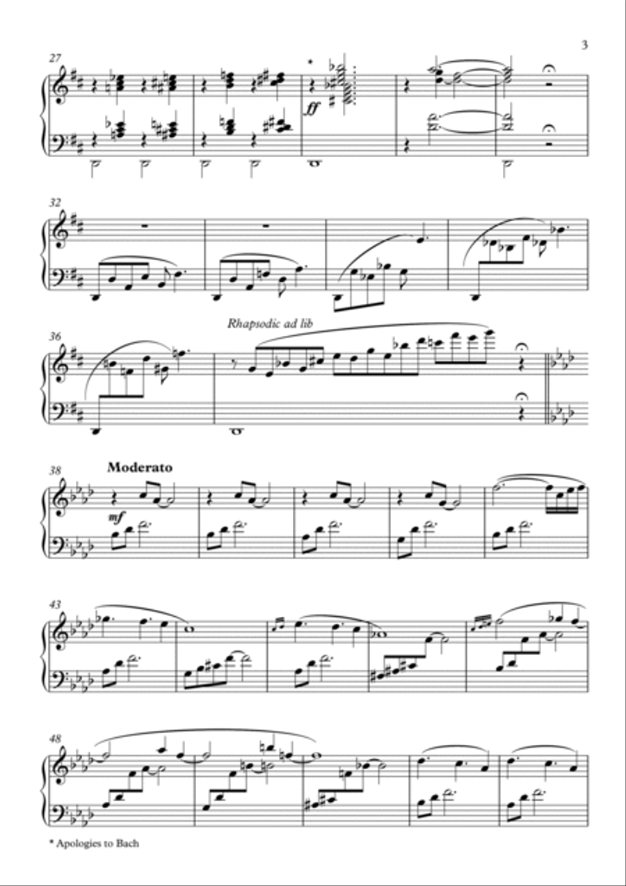 Snow Piano Solo scores gallery preview page 3