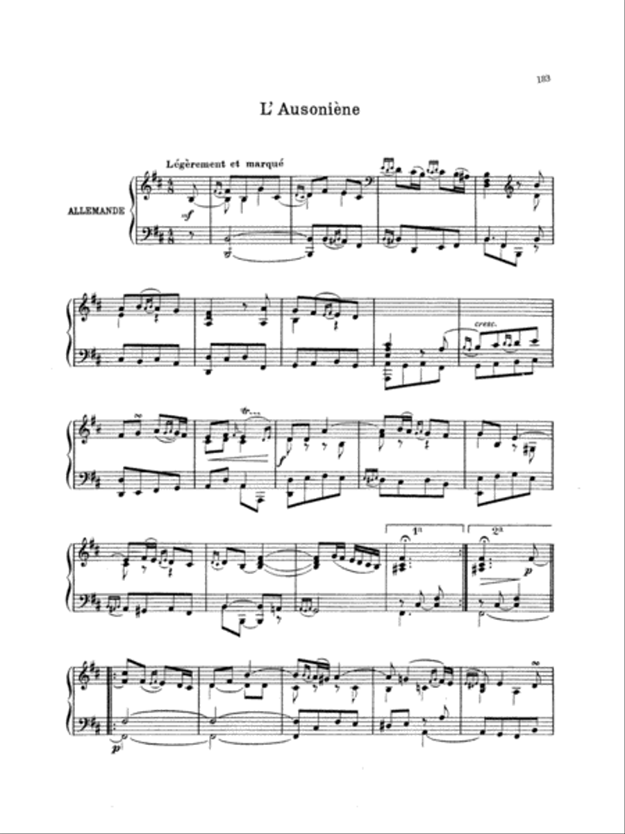 Couperin: Clavichord Pieces (Volume II) Piano Solo scores gallery preview page 1
