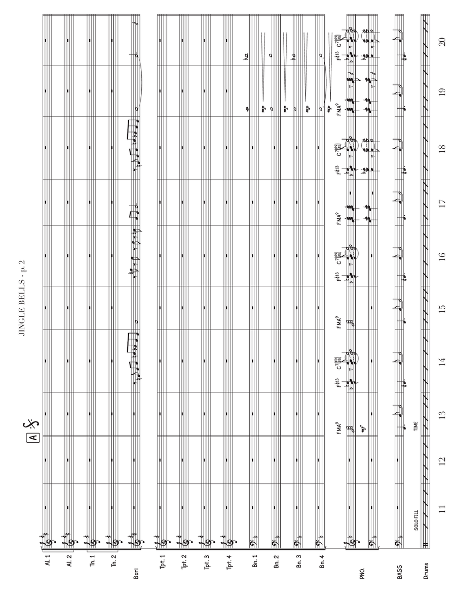 Jingle Bells Jazz Ensemble scores gallery preview page 3