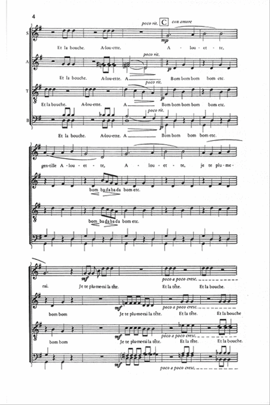 Alouette 4-Part scores gallery preview page 3