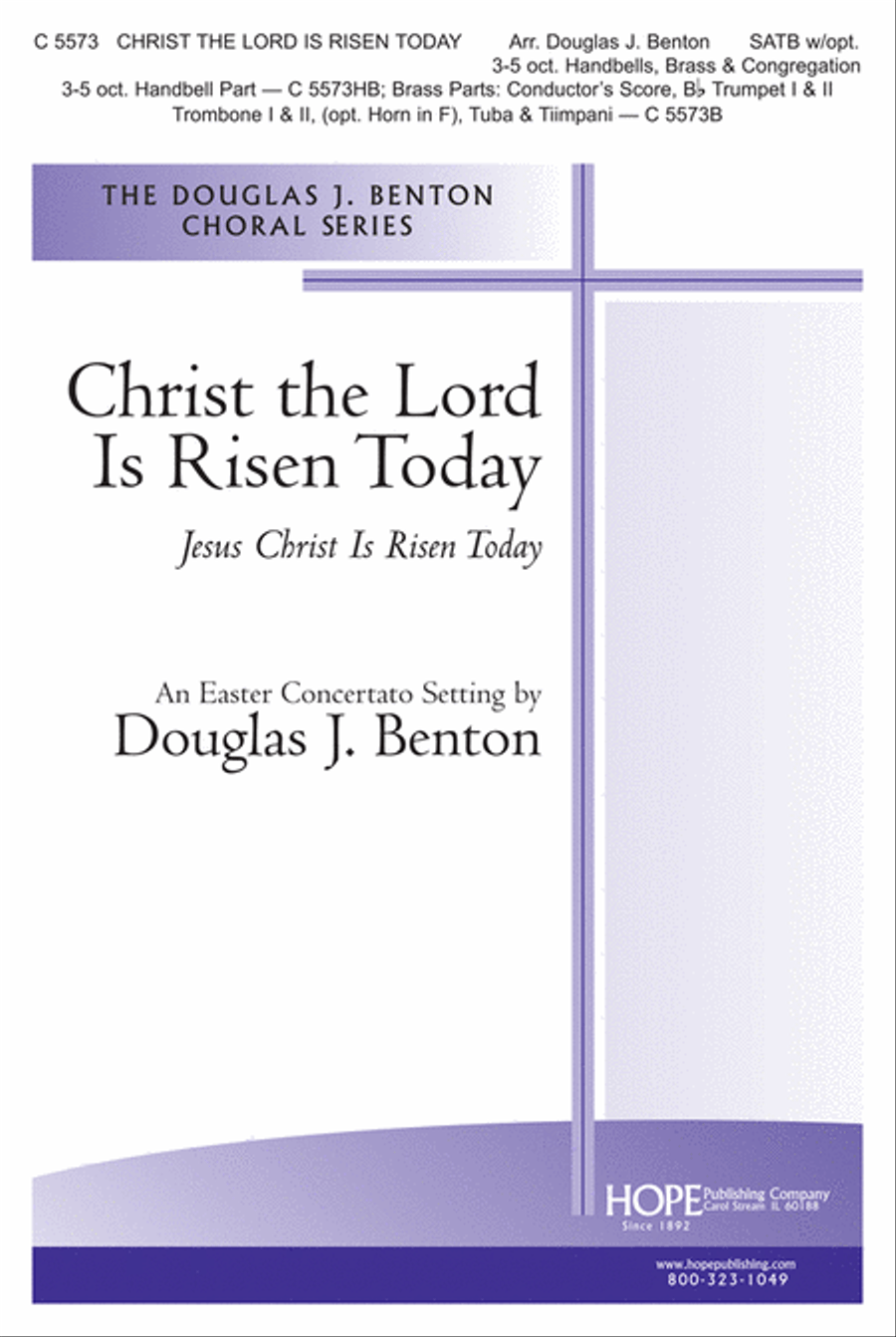 Christ the Lord Is Risen Today 4-Part scores gallery preview page 1